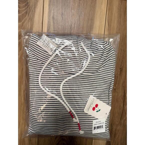 NWT! PJ Salvage Life is Sweet Sleep Hoodie Striped Size Large - Picture 3 of 5
